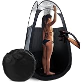 Large Spray Tan Tent &ndash; Deluxe Pop Up Tent Portable Tanning Booth with Carry Case &ndash; Clear Window for Perfect Spray Tanning &ndash; Easy Clean for Home &amp; Salon
