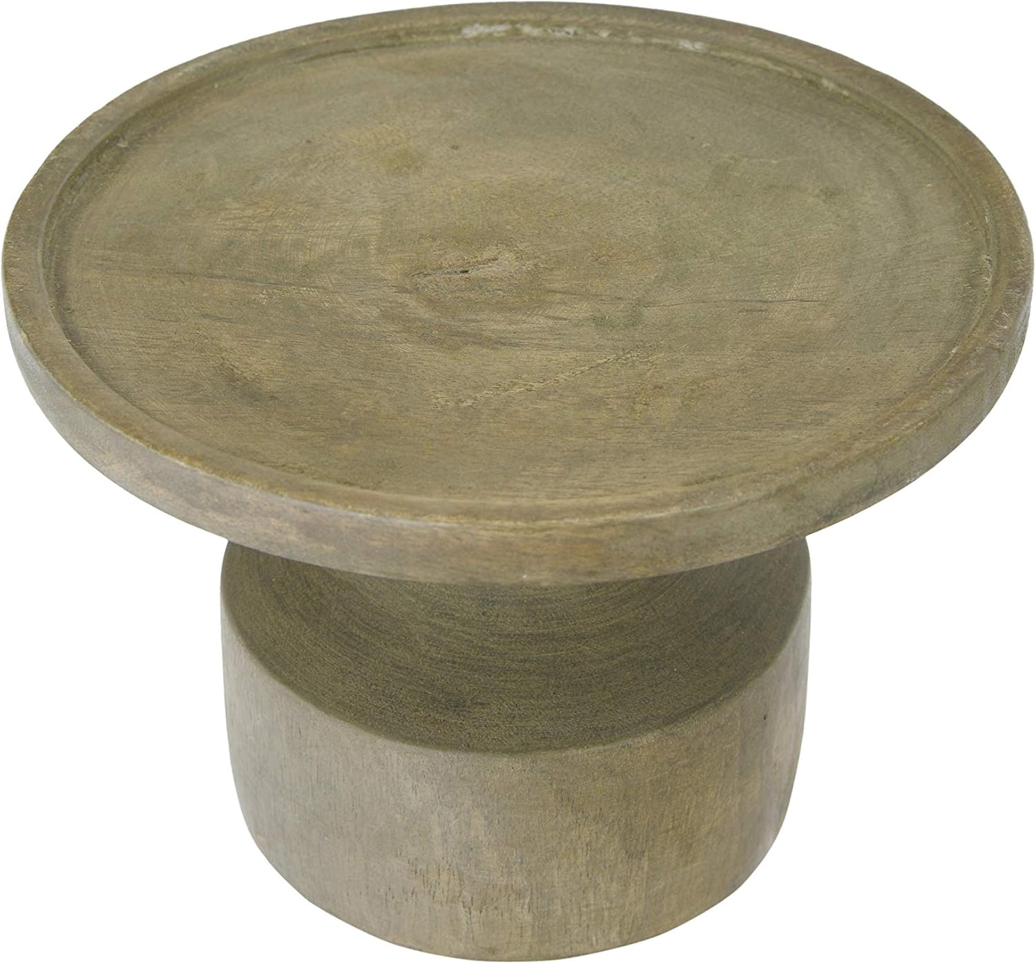Creative Co-Op DF2258 Mango Wood Candleholder with Blackwash Finish (Holds 6" Pillar Candle Holder, 5", Black: Home & Kitchen