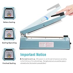 METRONIC Impulse Sealer 12 Inch, Heat Sealer