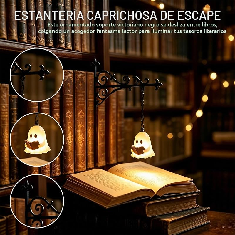 Lanterna de estante, Lâmpada de Leitura Fantasma Fofa
