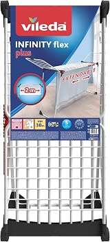 Vileda Infinity Flex Plus Extendable Clothes Airer 30m Drying Space view 2