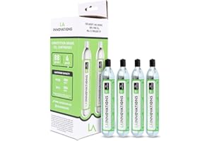 LA INNOVATIONS 88g CO2 Cartridges for Airsoft & BB Guns - 88 Gram CO2 Cartridge with Protective End Cap, Up to 1800+ Shots (Pack Size Option: 2, 4, 8, 16)
