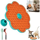 2 in 1 Lick Mat for Crate Training, Dog Slow Feeder Anxiety Relief Enrichment Pad with Suction Cups, Dishwasher Safe, BPA-Free Silicone for Small & Medium Dogs, 1 Pack