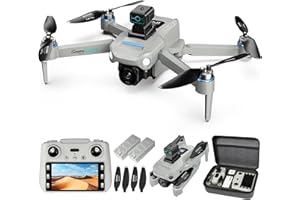 CANKETEC Drone with 4K UHD Camera for Adults,S159 Pro GPS Drone Brushless Motor,Upgraded 4.5" Screen, Smart FPV Foldable Quadcopter for Beginners, Auto Return, Follow Me, Waypoints, 60 Mins Flight Time,Gift, with Obstacle Avoidance