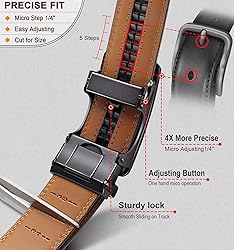 KEMISANT Men Belt 2 Pack, Leather Ratchet Belt Easy