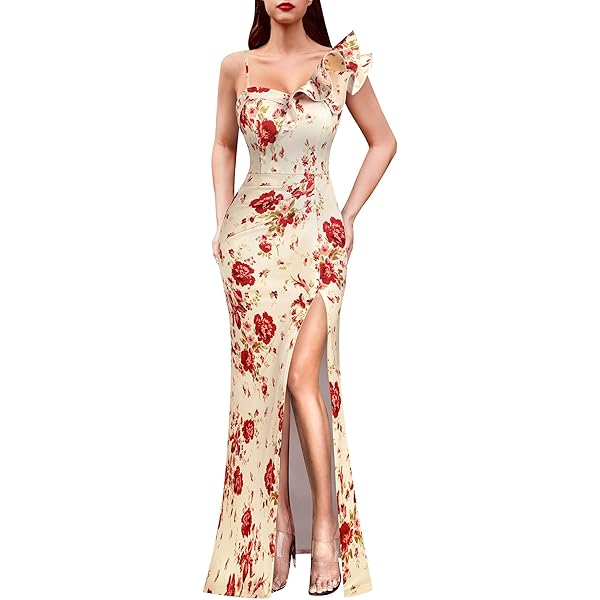 mermaid off-the-shoulder floral corset fitted slit prom dress Long Mermaid Prom Dress with Flowers main image 0