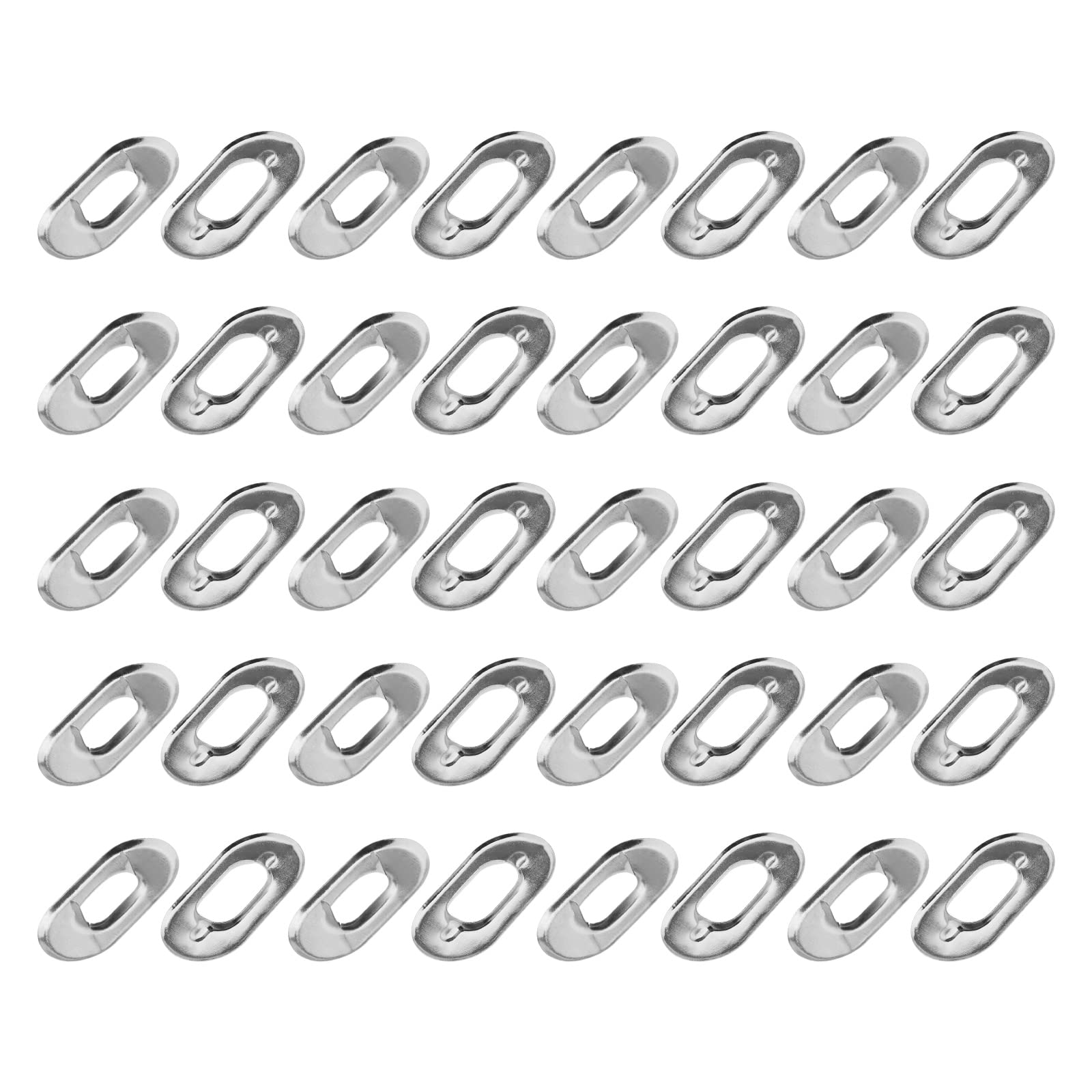 ECSiNG 20Pcs Turnbutton Eyelets Washers for Boat Canopy Cover Tent Canvan Tarpaulin Caravan Furniture Luggage Metal Silver Fastener Fixing Part Replacement Accessories