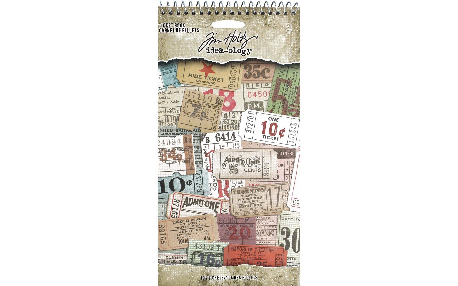 Tim Holtz TICKET BOOK IDEA-OLO 335/PKG, us:one size