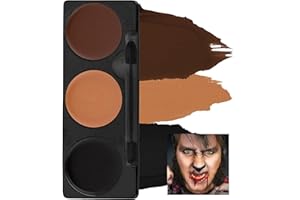 Mehron Makeup Tri-Color Character Makeup Palette | Halloween, Special Effects and Theater Cream FX Palette | Face Paint .7 oz (20 g) (WEREWOLF)
