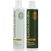 Ingreendients Non Toxic Vegan Shampoo and Conditioner with Organic Ingredients, Apple Cider Vinegar, Tea Tree Oil - Color Safe, Paraben &amp; Gluten Free, Silicone &amp; Sulfate Free, pH Balanced