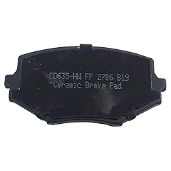 TRQ Front Brake Pads Ceramic Compatible with