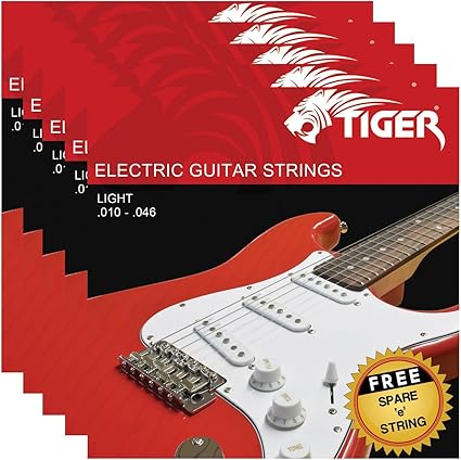 Electric Guitar Strings Light
 - Tiger Electric Guitar Strings Pack Of 5 Light 10 46 Sets Amazon Co Uk Musical Instruments