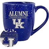Rico Industries NCAA Kentucky Wildcats Alumni 16 oz Team Color Laser Engraved Speckled Ceramic Coffee Mug
