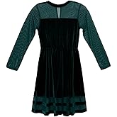 Speechless Girls' Long Sleeve Stretch Velvet Party Dress