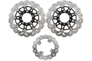 Arashi Front Rear Brake Disc Rotors for Kawasaki Ninja ZX6R 636 2005 2006 Motorcycle Replacement Accessories ZX-6R 05-06 ZX6RR ZX-6RRBlackKLE Versys 650 ER6N ER6F