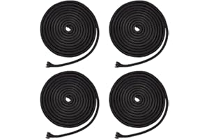 OLYCRAFT 10M Black Replacement Drawstring Cord 6mm Nylon Brazilian Jiu Jitsu Cord for Martial Arts Pants Sweatpants Hoodies U