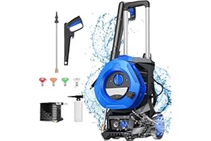 Fenbeli Electric Pressure Washer 4500 PSI - 2.8GPM High Pressure Power Washer 1800W Portable Pressure Cleaner Machine with 4 Nozzles for Car, Fence and Deck Cleaning