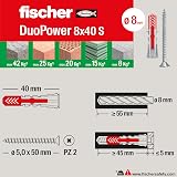 Fischer DUOPOWER Universal Dowels Kit with Screw Transparent 160 pcs view 8