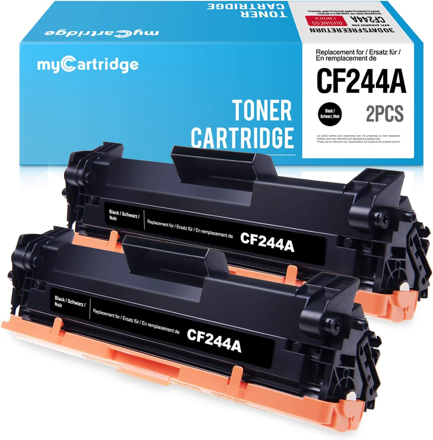 MyCartridge 2 Pack Cartouches de Toner Compatibles HP CF244A 44A pour