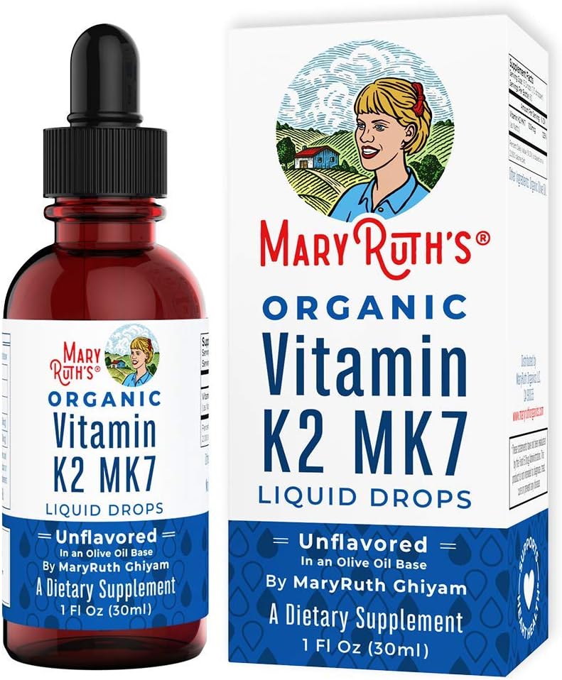 Organic Vitamin K2 (MK7) Liquid Drops MaryRuth Organics