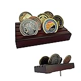 ASmileIndeep Small Military Challenge Coins Display