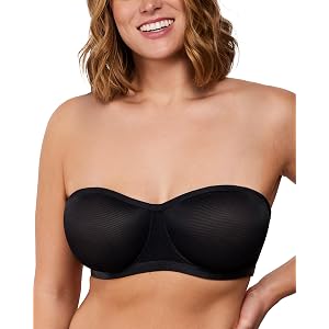 HSIA Strapless Bra for Large Breasts, Womens Bella Minimizer Balconette Bra | Convertible, Plus Size, Supportive Underwire, U