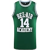 JKNAKN The Fresh Prince of Bel Air 25 Carlton Banks Basketball Jersey,90s Hip Hop Clothes for Party Men