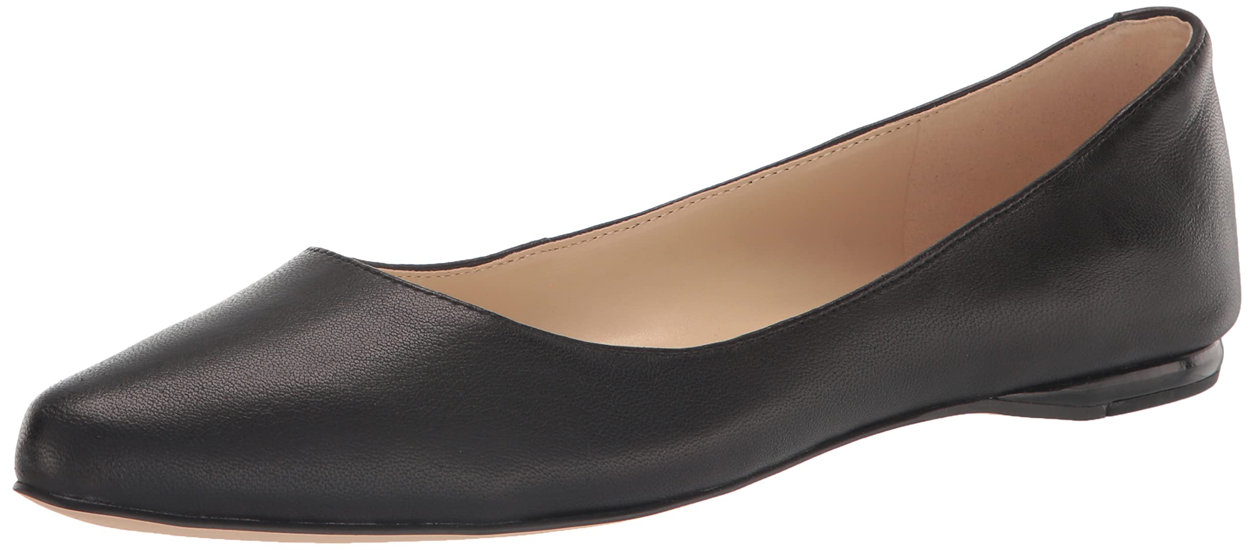 Photo 1 of Nine West Women's Speakup Flat, Black Leather, 7.5 W