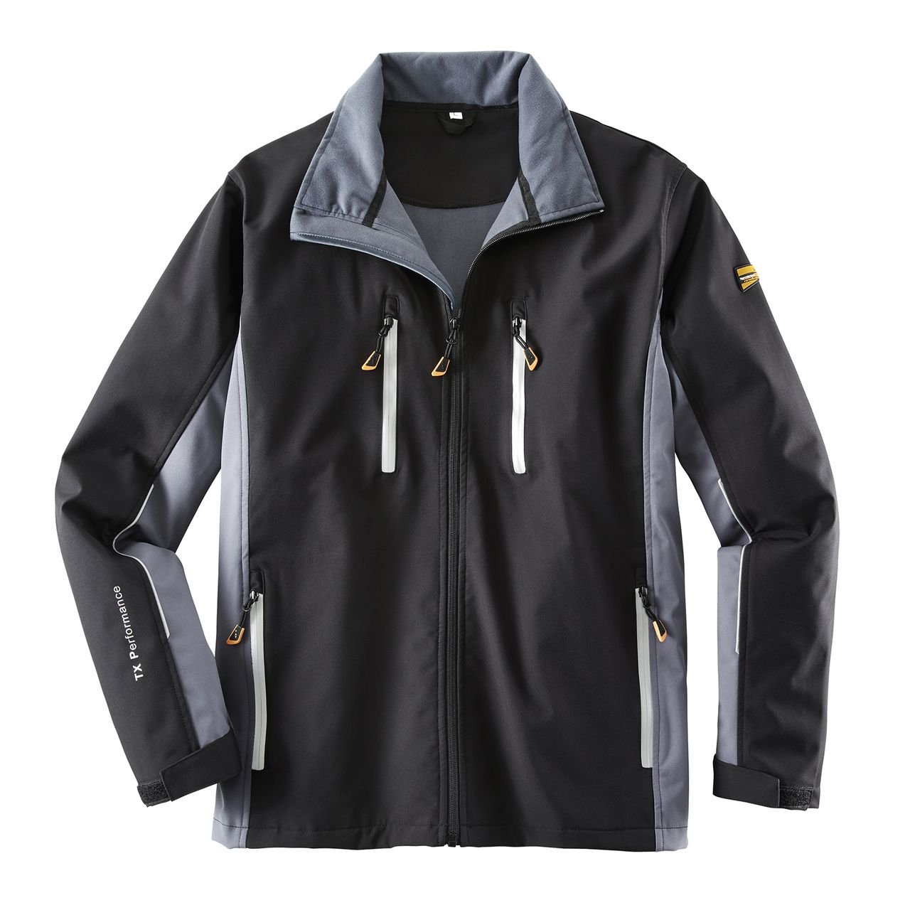 Terratrend Job 61373-3XL-1062 Size 3X-Large "Revolution" Softshell Jacket - Black/Grey