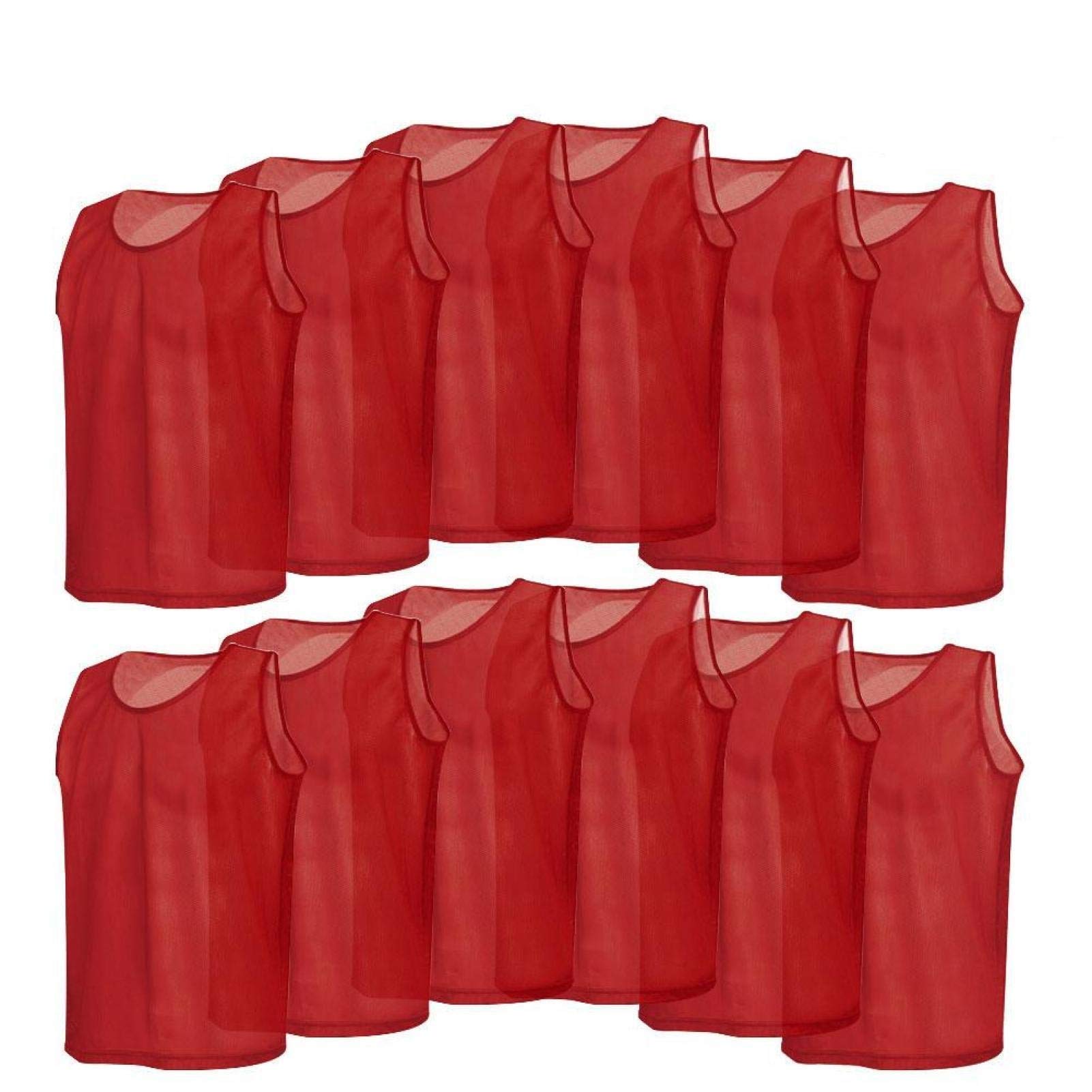 Alomejor 12 Pack Mesh Scrimmage Team Practice Vests Mesh Scrimmage Training Vests Football Vest Breathable Adults Jerseys Bibs