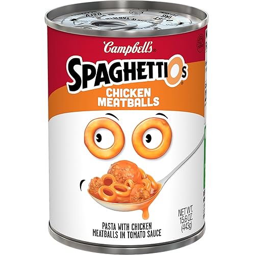 SpaghettiOs Canned Pasta with Chicken Meatballs, 15.6 oz Can