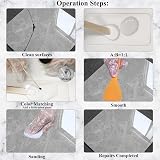 Hupeyna Shower Tray Repair Kit Tub Tile Bath Fix White Marble Colour view 7