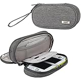 BUBM Double Compartment Storage Case Compatible with PS Vita and PSP, Protective Carrying Bag, Portable Travel Organizer Case