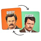Ron Swanson Clean Dirty Dishwasher Magnet