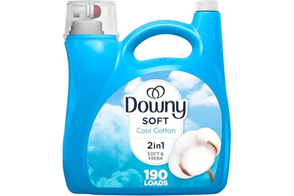 Downy Ultra Laundry Liquid Fabric Softener (Fabric Conditioner), Cool Cotton, 4.16L, 190 Loads