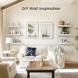 STOREMIC Floating Shelves 3 White Wall Shelves Screw Mounted 40x14x3cm view 4
