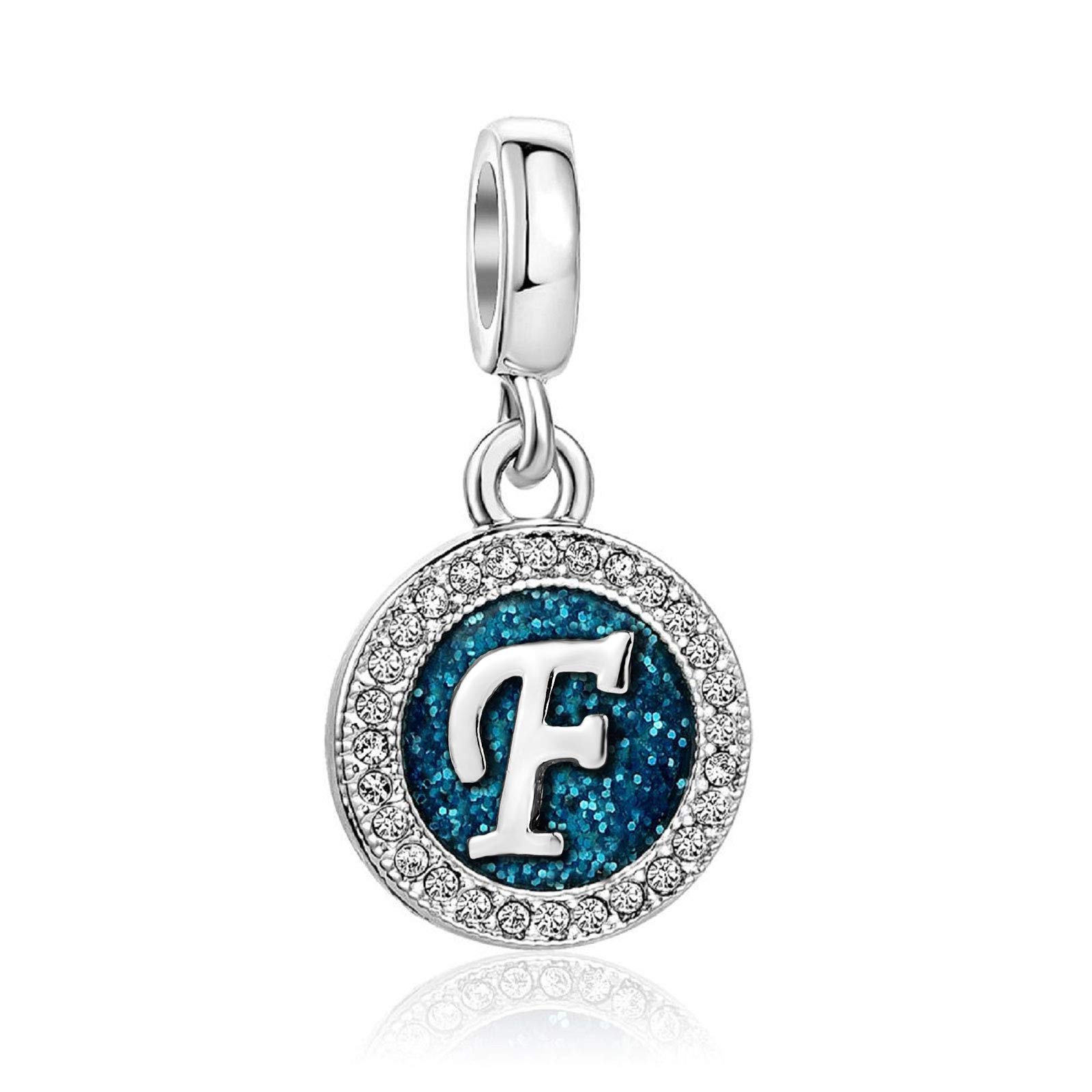 KunBead Jewelry Letter F Initial Charms for Women Clearance Granddaughter Birthday Bracelets and Charms