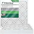 Filterbuy 14x30x1 Air Filter MERV 8 Dust Defense (4-Pack), Pleated HVAC ...
