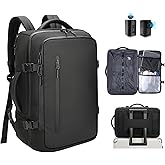 Vacuum backpack travel,vacuum backpack with pump Fit 16 inch Laptop for travel,Water-Resistant,Business,College,Camping (Black)