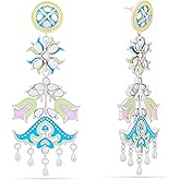Navicia Color Blast Fleeting Flora and Fauna Brass Dangle Earrings, Inspired by Nubian Wildlife