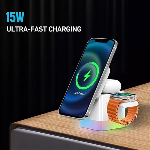 Wuohutu in Cube Wireless Charger for MagSafe, 15W Fast