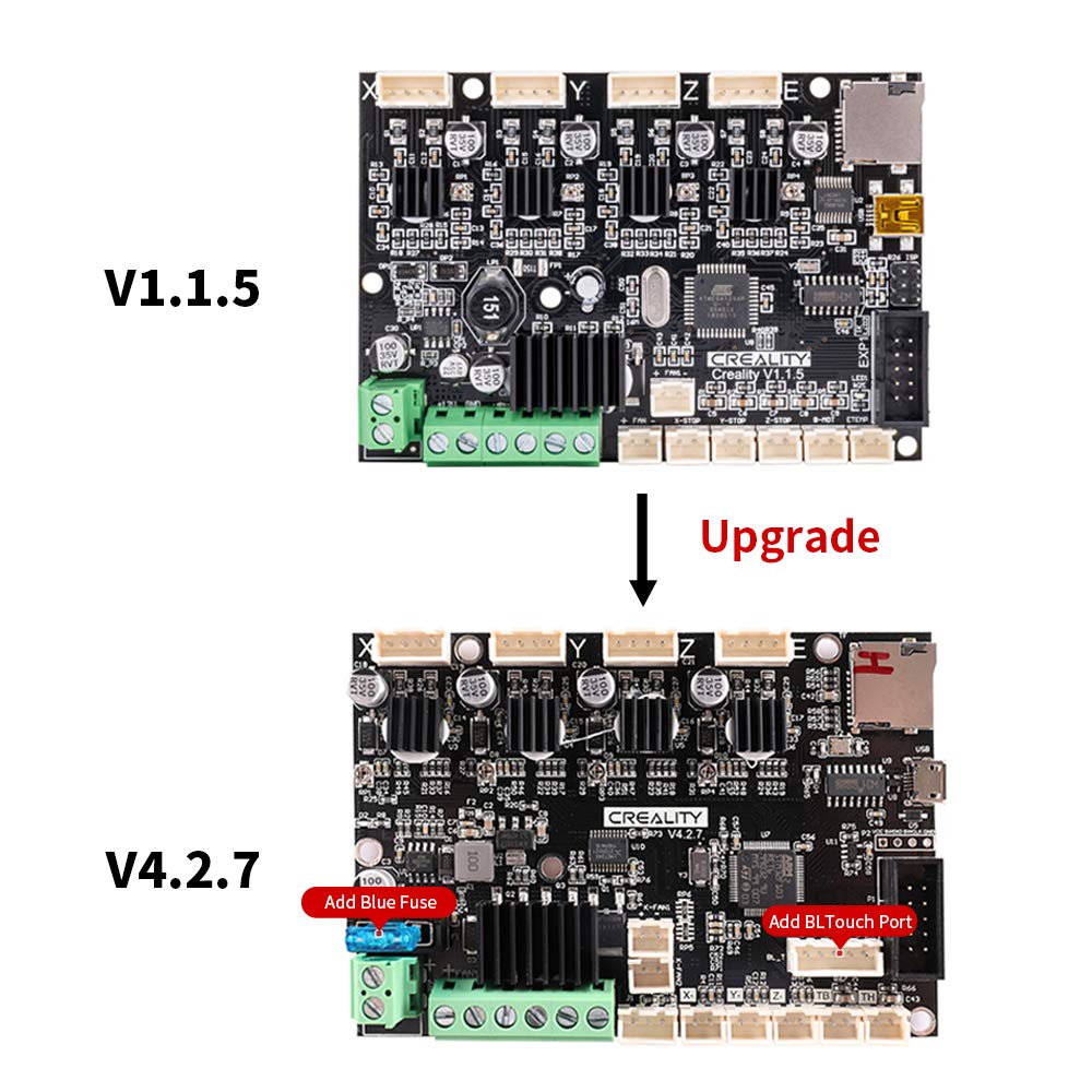 Comgrow Creality Upgrade V4.2.7 (V1.1.5) Stil moederbord met TMC2225 Driver BootLoader voor Ender-3/Ender-3 Pro/Ender-5 3D-printer Comgrow Creality Upgrade V4.2.7 (V1.1.5) Stil moederbord met TMC2225 Driver BootLoader voor Ender-3/Ender-3 Pro/Ender-5 3D-printer