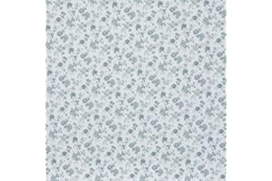 iLAND Originality Dollhouse Wallpaper 39 * 15.7 inch, Dollhouse Accessories on 1:12 Scale or 1:6 Scale (Blue Rose)