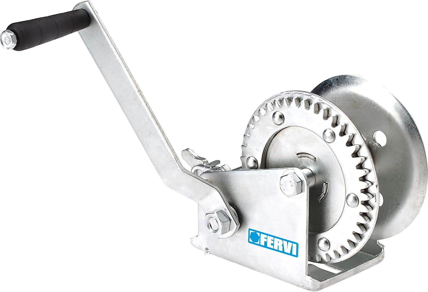 Fervi 0070 Manual Winch, 545 kg, gold-silver
