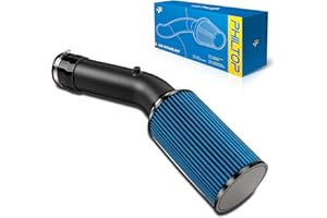PHILTOP 4" Cold Air Intake Kit System Compatible with Ford F250 F350 Super Duty 1999.5 2000 2001 2002 V8 7.3L, Excursion 2000-2002 V8 7.3L, High Performance, Blue