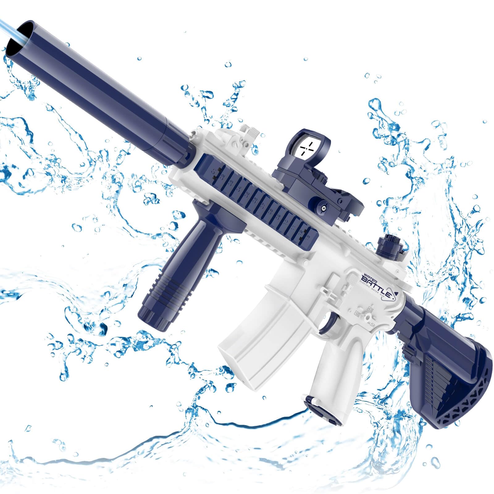 JONEG Gifts for 3-8 Year Old Boys: Electric Water Gun Automatic Water Pistol Toys for Age 9 10 11 12 Years Old Kids Birthday Presents for Toddlers Rechargeable Water Blaster for Adults (Blue) — image 1