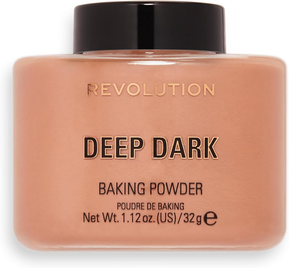 Revolution Beauty London Loose Baking Powder Prolongs Makeup 32g Dark Skin