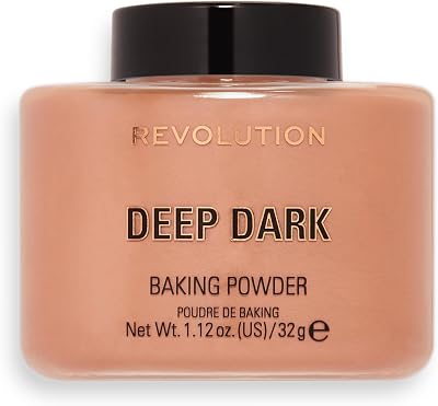 Revolution Beauty London Loose Baking Powder Prolongs Makeup 32g Dark Skin