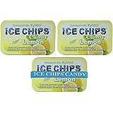 ICE CHIPS Xylitol Candy Tins (Lemon, 3 Pack) - Includes BAND as shown