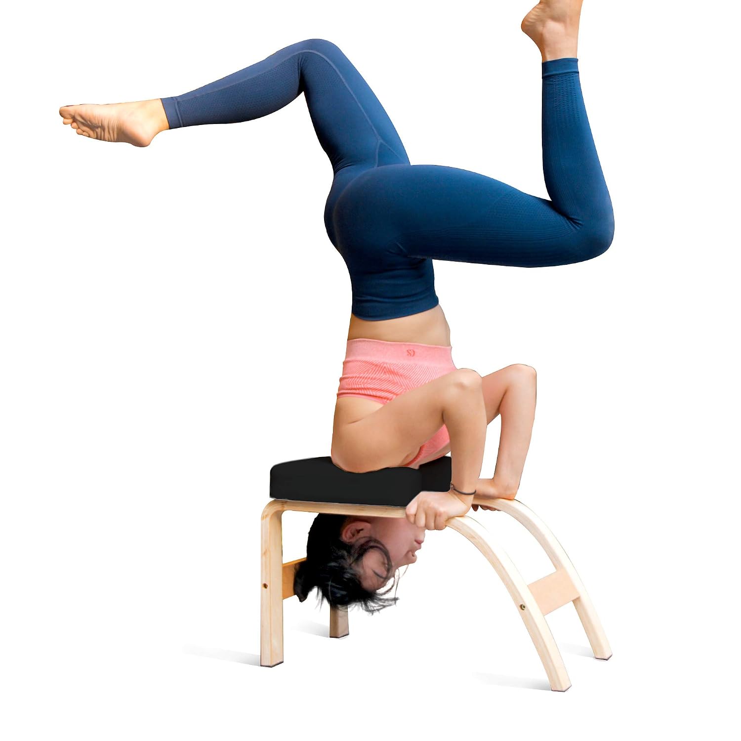 THUNDESK Yoga Inversion Bench, Yoga Headstand Prop, Upside